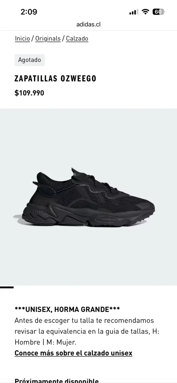 Zapatillas Adidas Ozweego Negras Unisex - 3