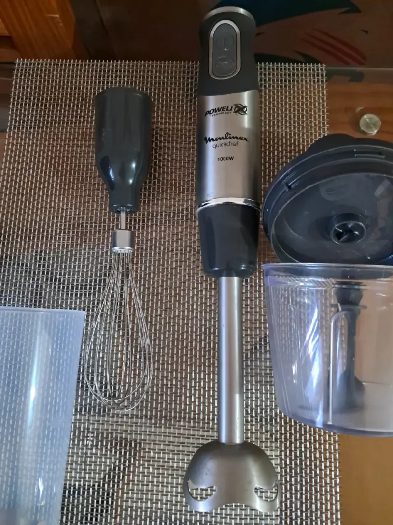 Batidora de Mano Moulinex Quickchef 1000W con Accesorios - 3