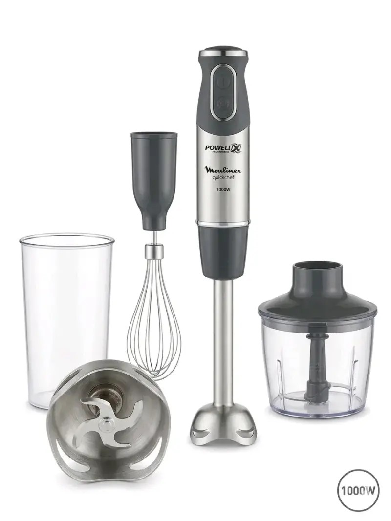 Batidora de Mano Moulinex Quickchef 1000W con Accesorios - 4