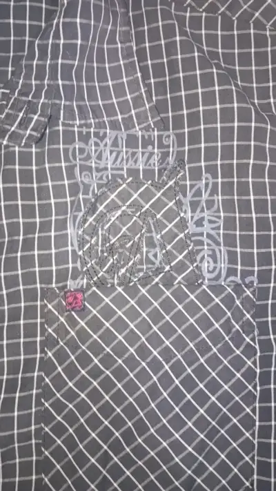 Camisa a cuadros manga corta para hombre - miniatura 2