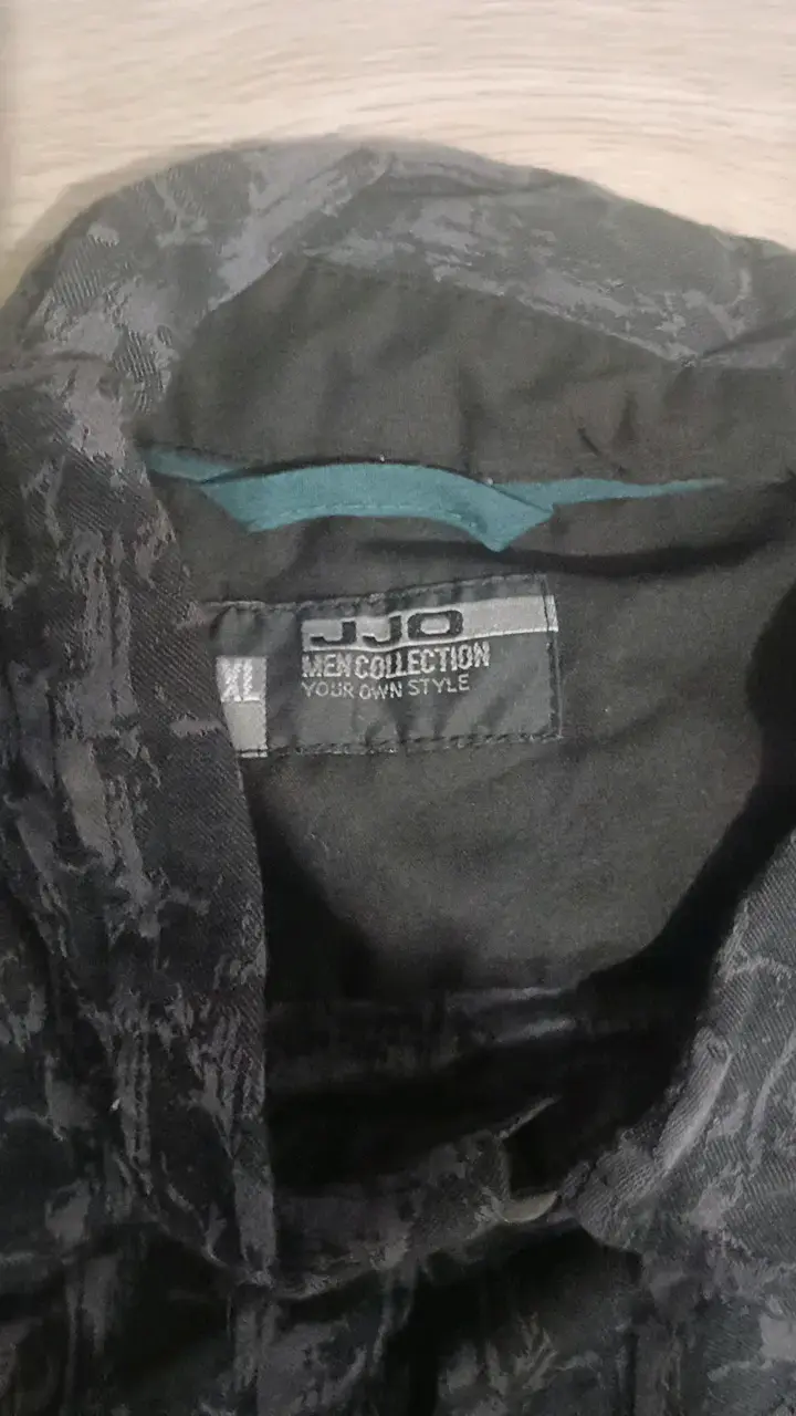 Camisa estampada negra JJO para hombre - 3