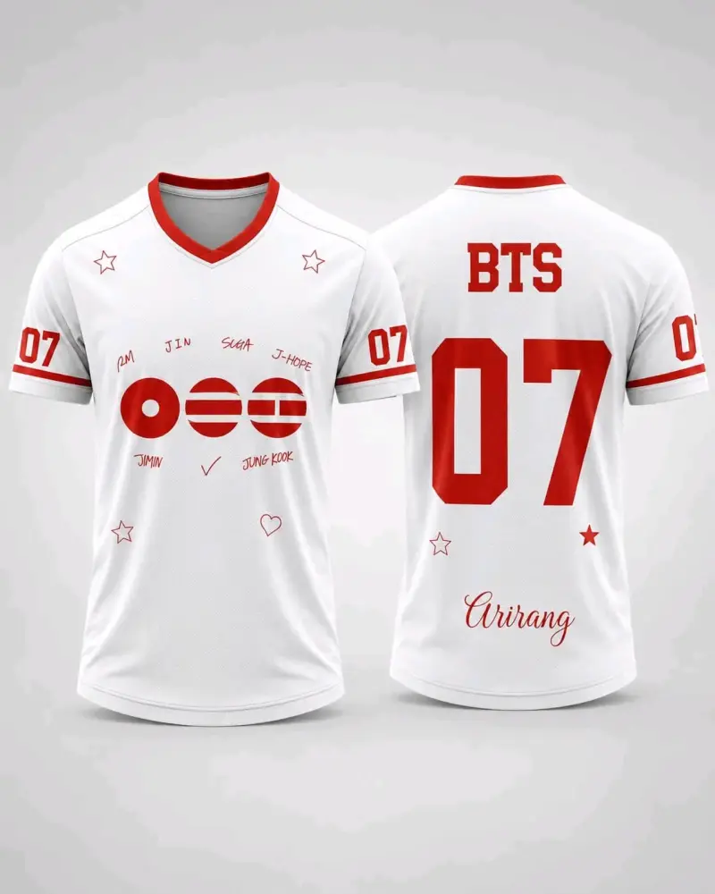 Camiseta tipo Jersey BTS - 5