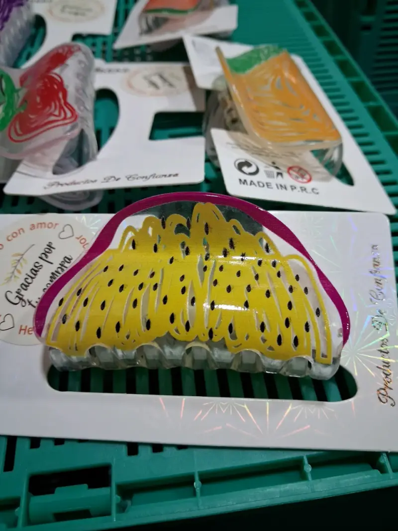 Set de pinzas para el cabello con diseño de frutas - 3