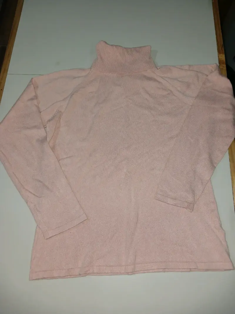 Suéter Cuello Alto Rosa Mujer