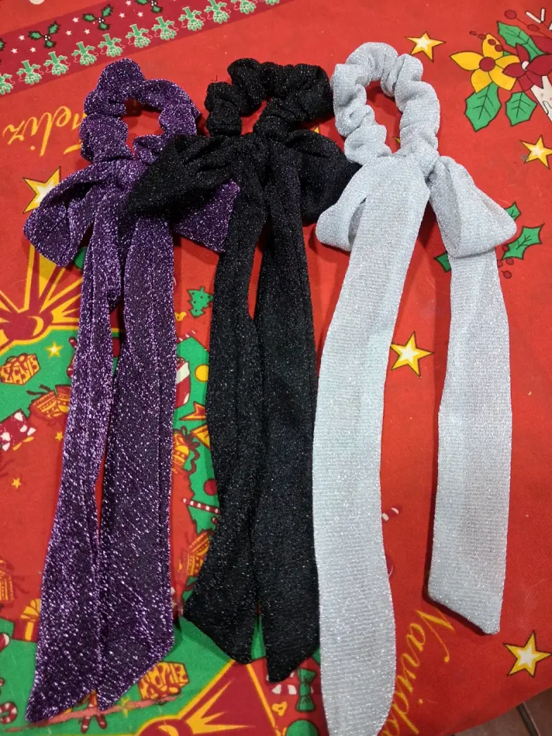 Set de 3 coleteros con lazo brillantes - 1