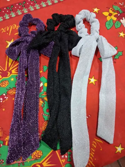 Set de 3 coleteros con lazo brillantes - miniatura 1