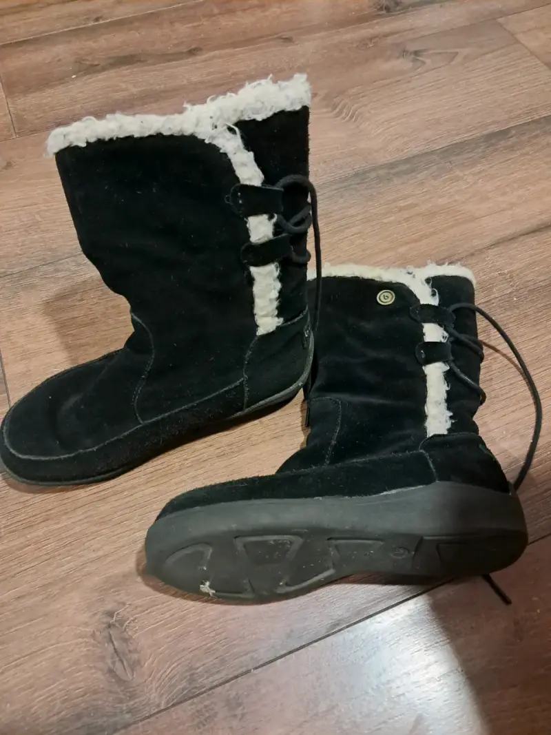 Botas de invierno negras con forro interior