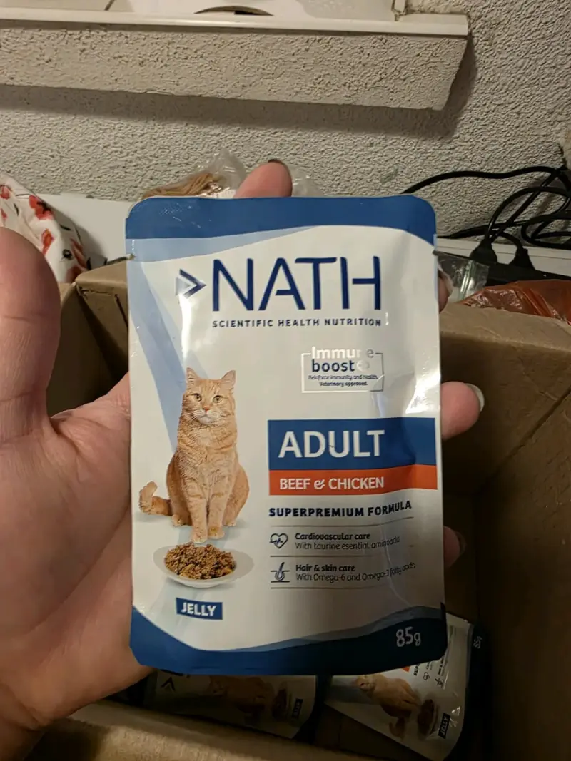 Comida para gatos adultos Nath sabor carne y pollo - 1