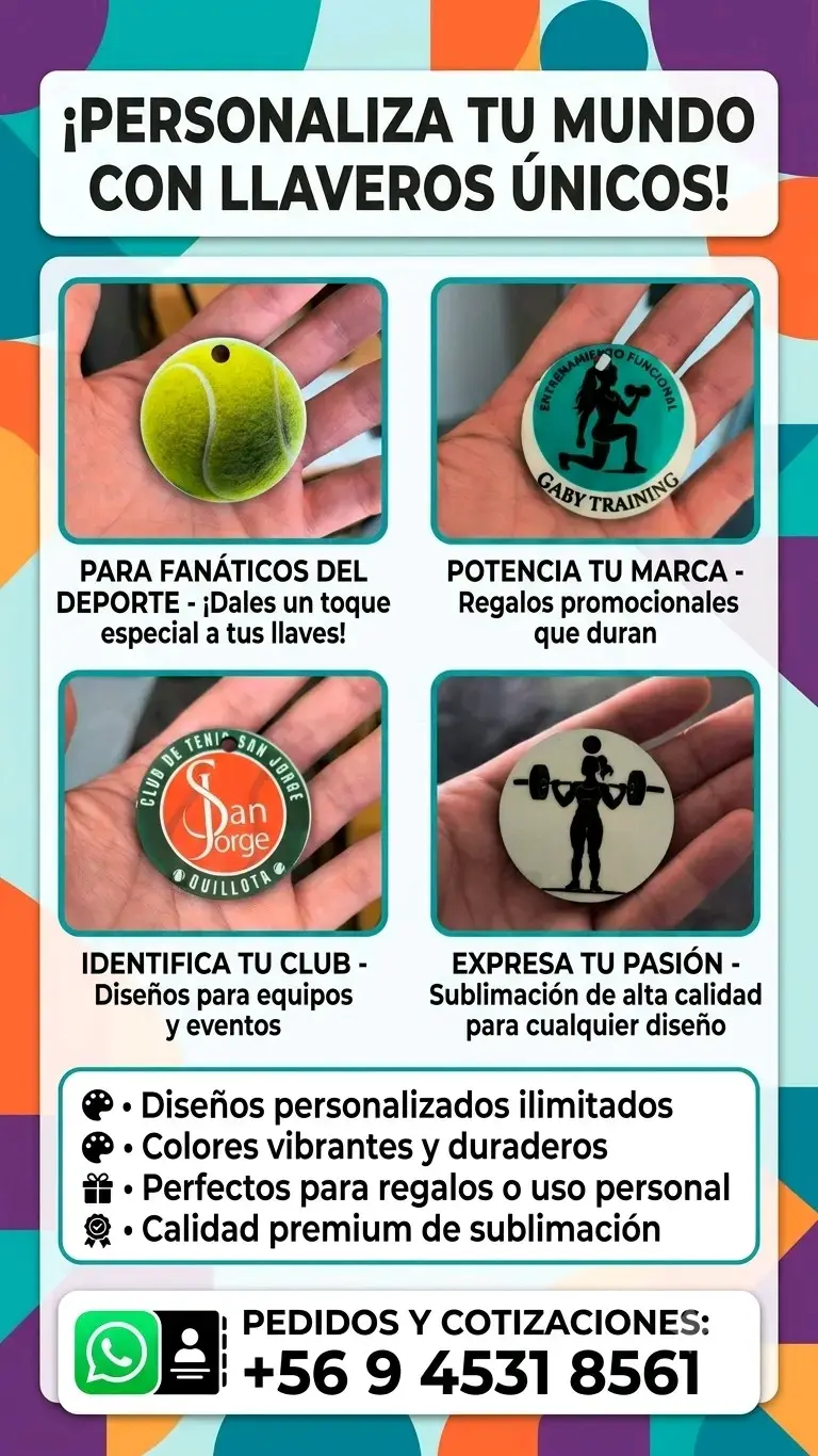 Llavero Personalizado Sublimado - 1