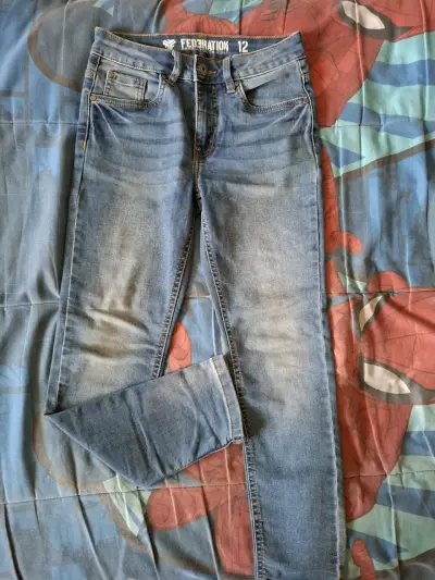 Jeans azul para niño talla 12 Federation - miniatura 1