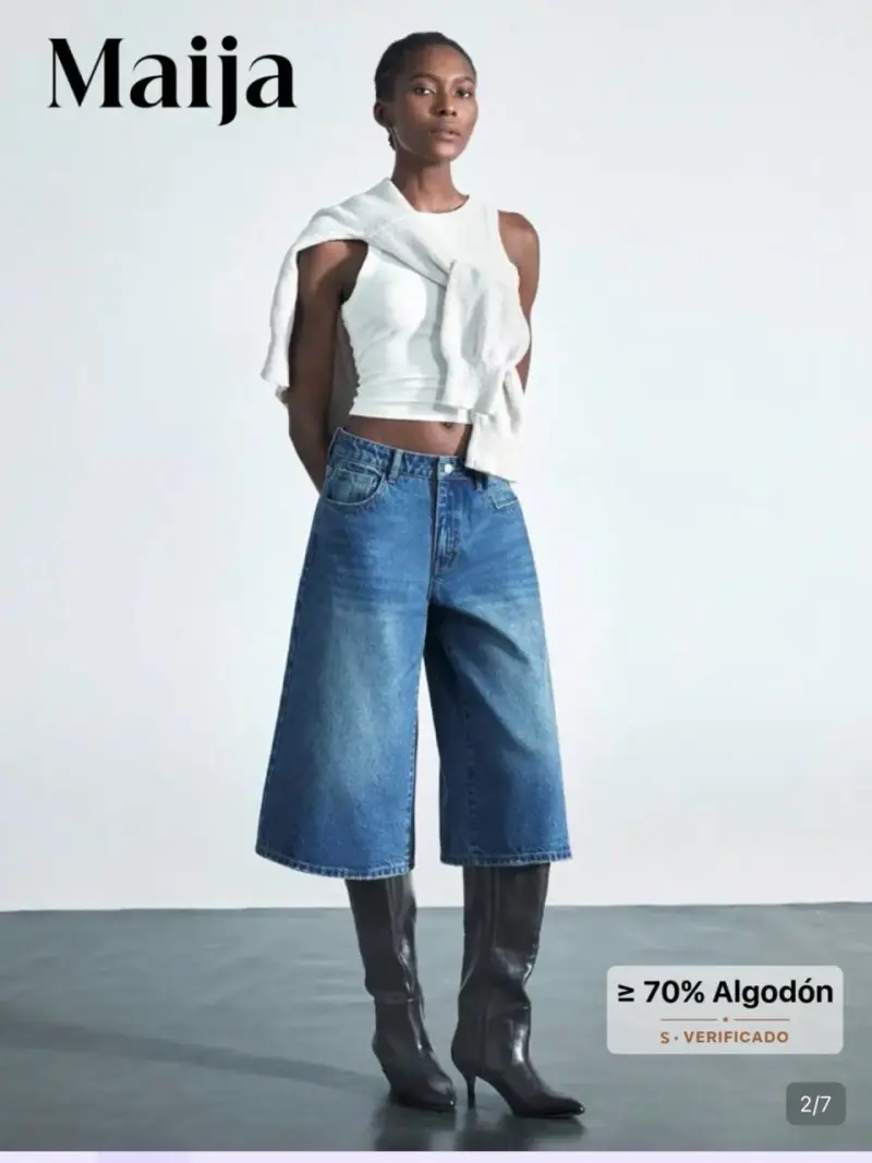 Pantalones jort de mezclilla Maija para mujer - 1