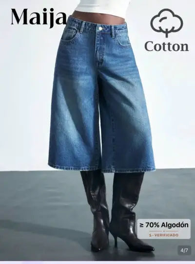Pantalones jort de mezclilla Maija para mujer - miniatura 2