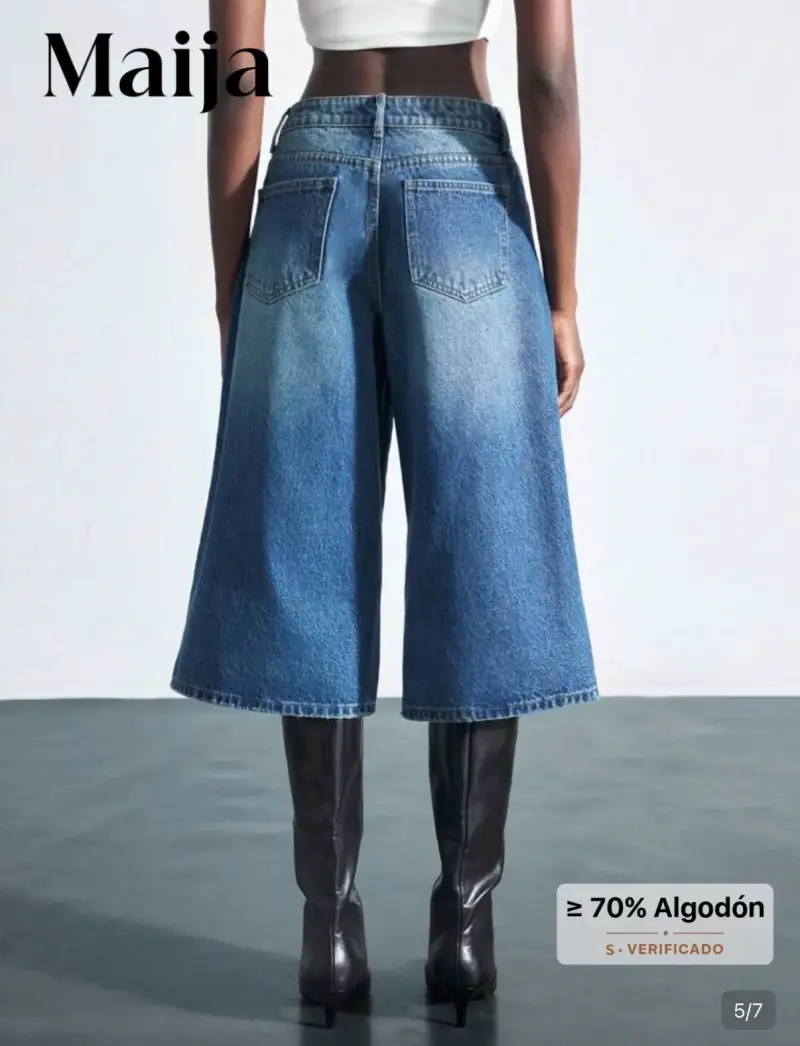 Pantalones jort de mezclilla Maija para mujer - 4