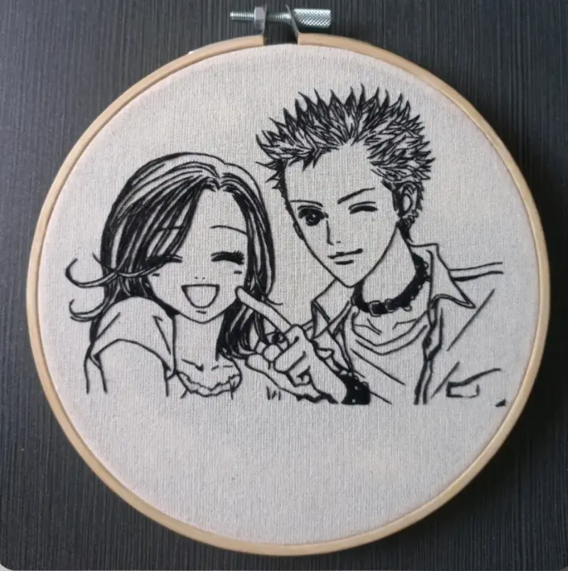 Bordado Nana y Nobu 🍓
