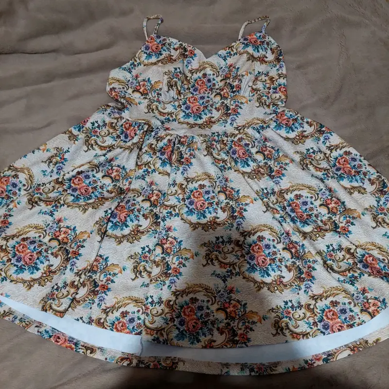 Vestido floral con tirantes para mujer 3XL