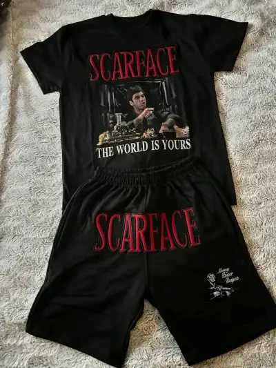 Conjunto de Polera y Short Scarface Negro - miniatura 1