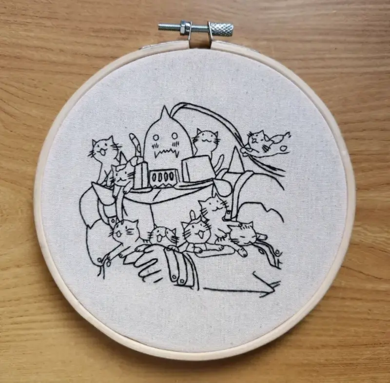 Bordado de Alphonse Elric