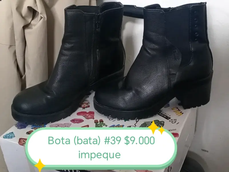 Botines cortos negros talla 39 nuevos - 2