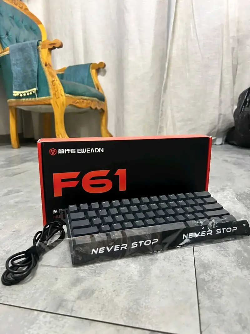 Teclado Gamer EWEADN F61 | Ergonómico - 1