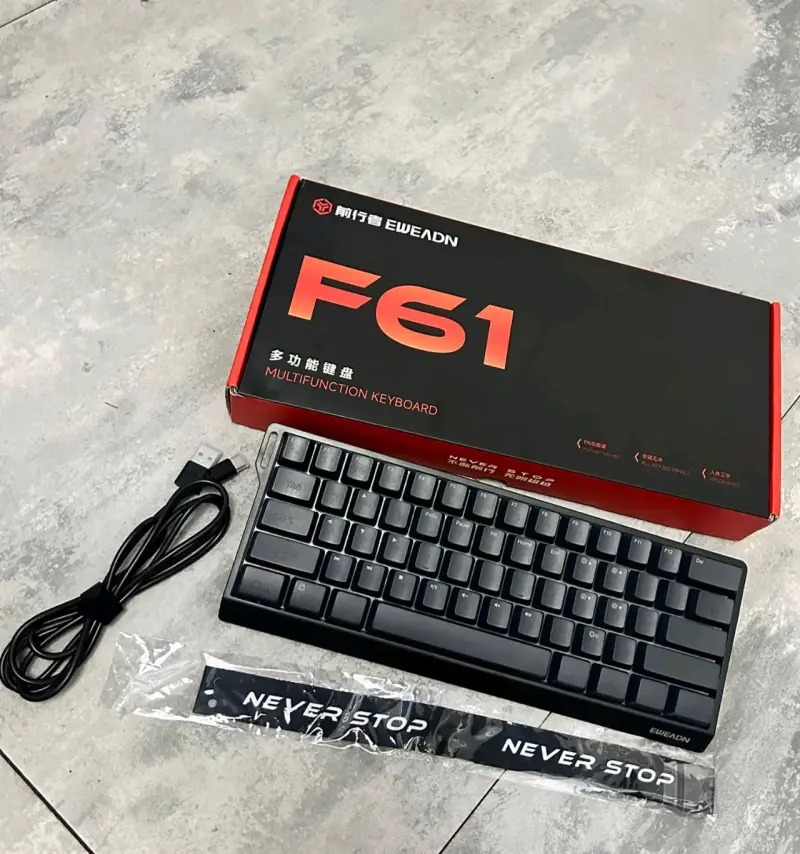 Teclado Gamer EWEADN F61 | Ergonómico - 2