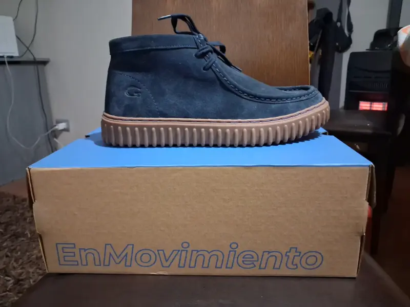 Botines de gamuza azul marino Guante talla 42 - 2