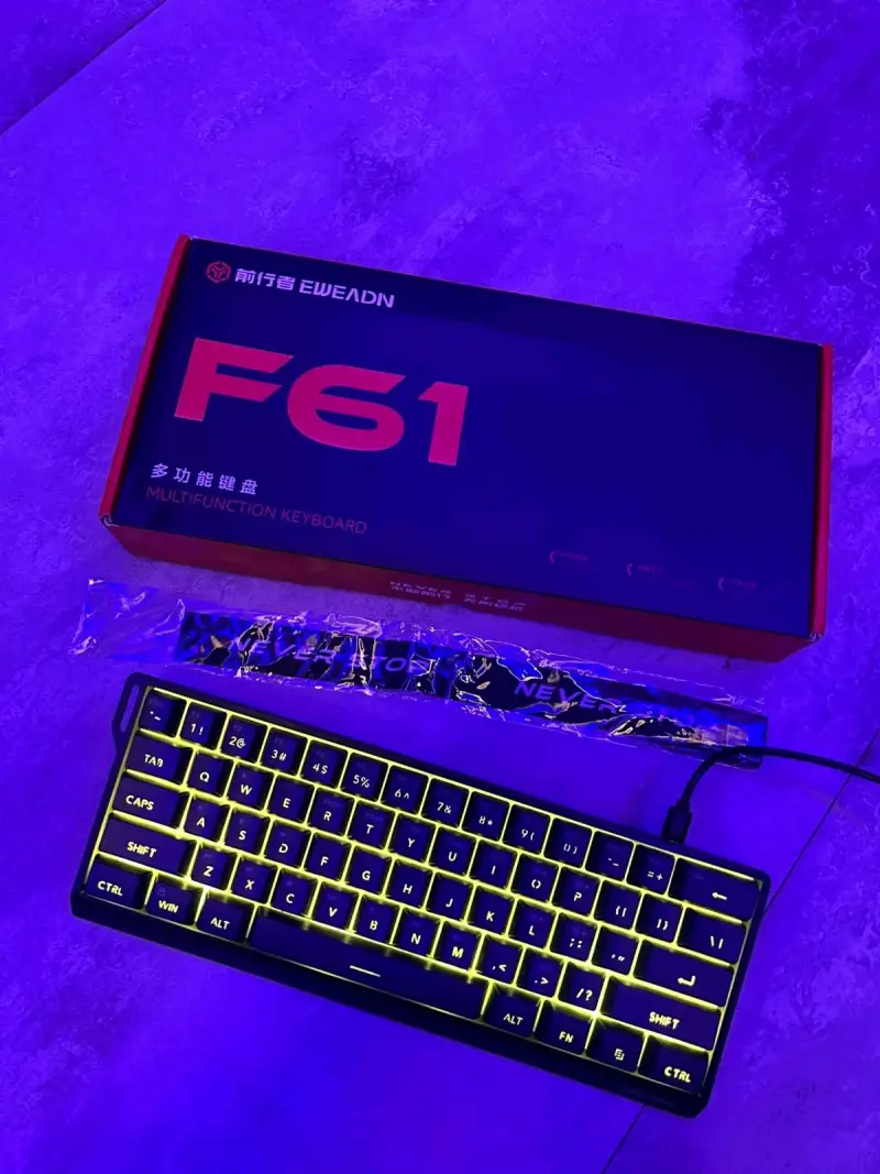 Teclado Gamer EWEADN F61 | Ergonómico - 5