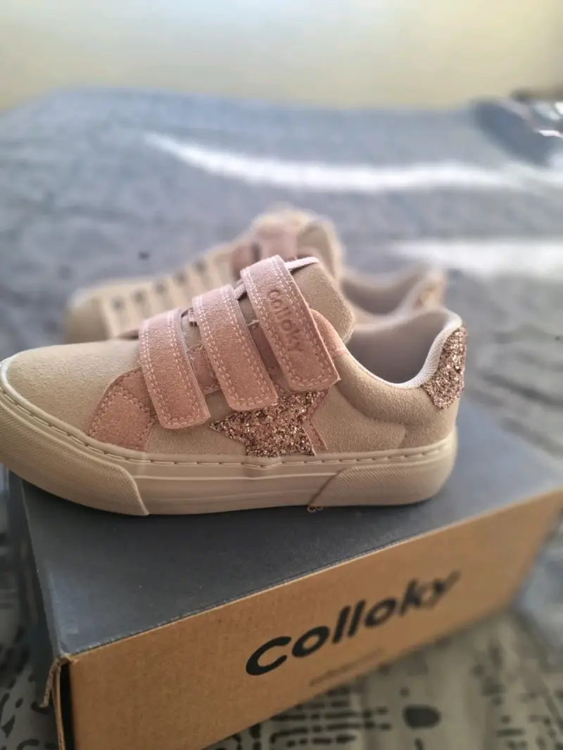 Zapatillas N°30 para niñas Colloky con glitter - 4