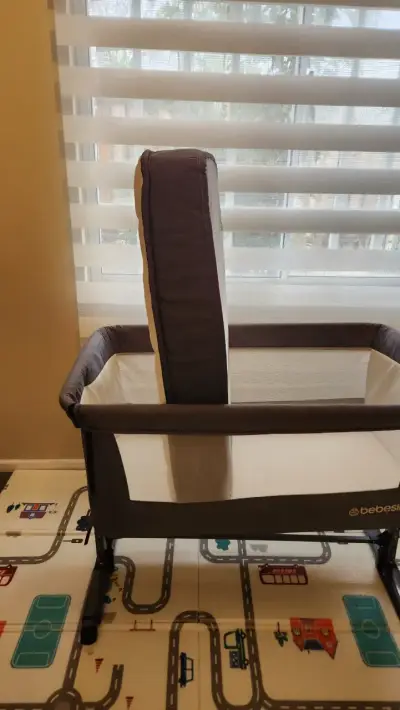 Cuna colecho Bebesit gris con colchón - miniatura 4