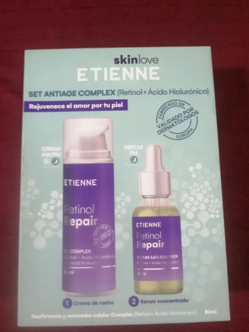 Set Antiage Complex Etienne con Retinol y Ácido Hialurónico