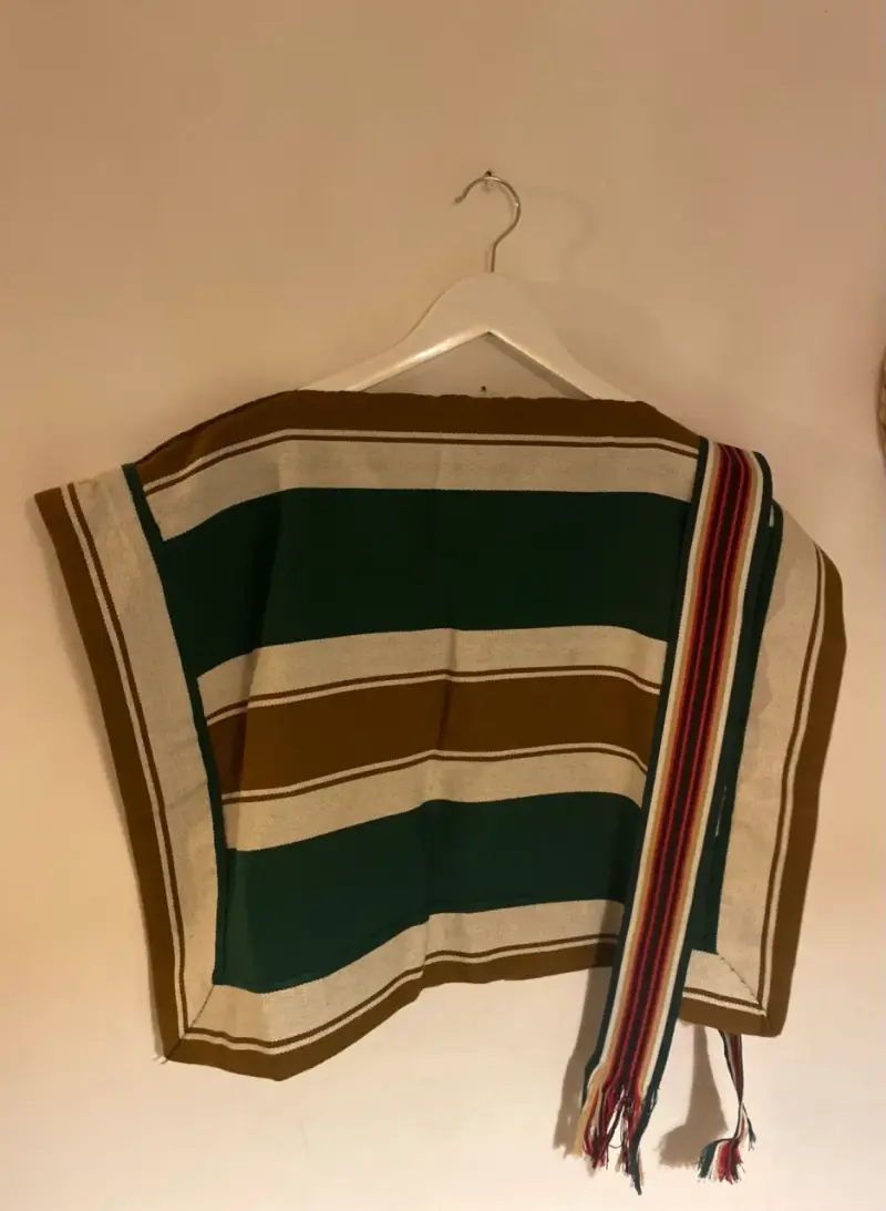 Poncho de huaso + cinturon