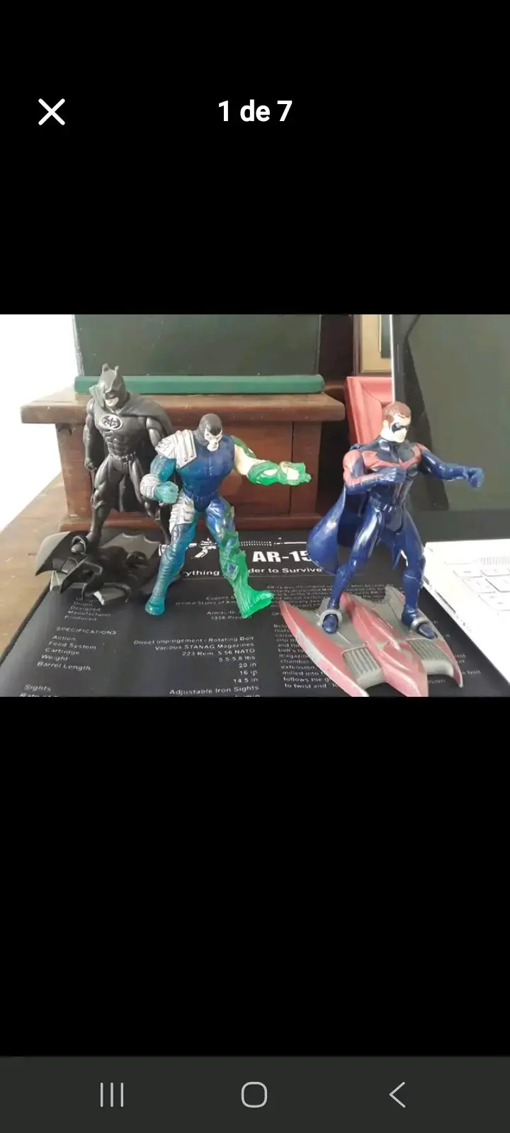 Set de figuras de acción superhéroes Batman,Robin - 1