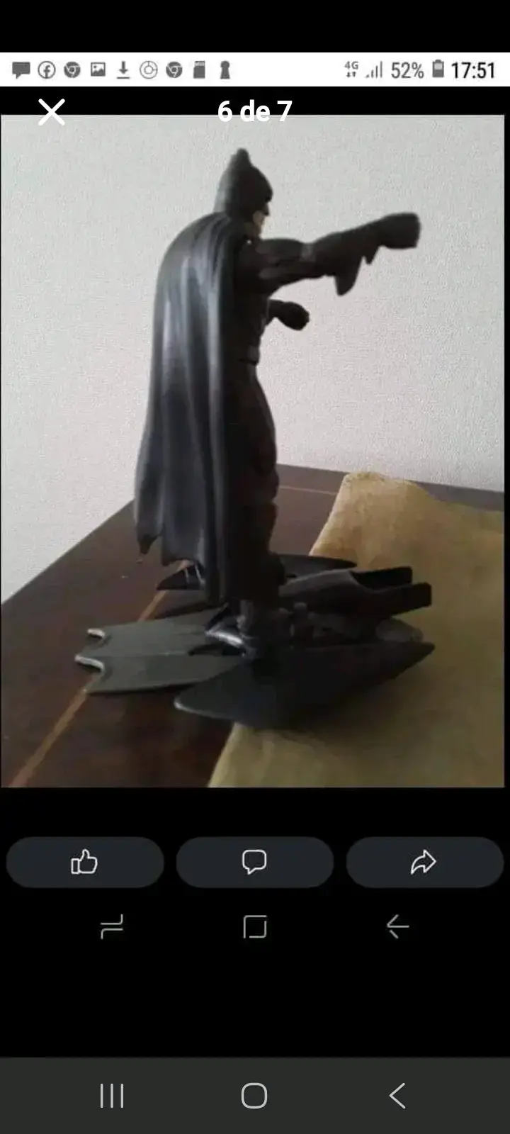 Set de figuras de acción superhéroes Batman,Robin - 6