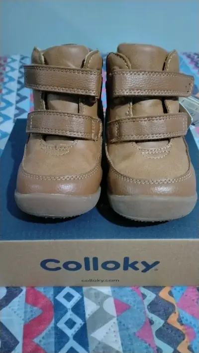 Botines de cuero para niños Colloky marrón - miniatura 2