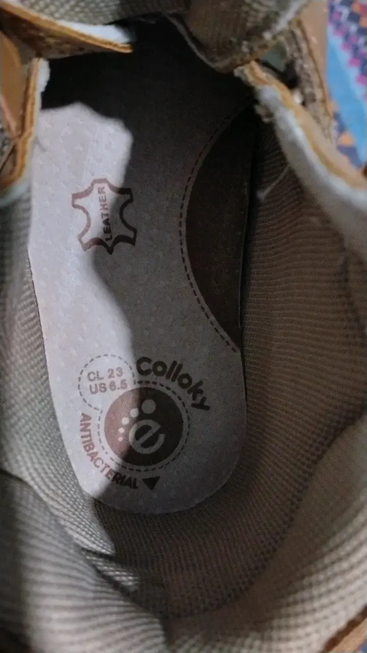 Botines de cuero para niños Colloky marrón - 5