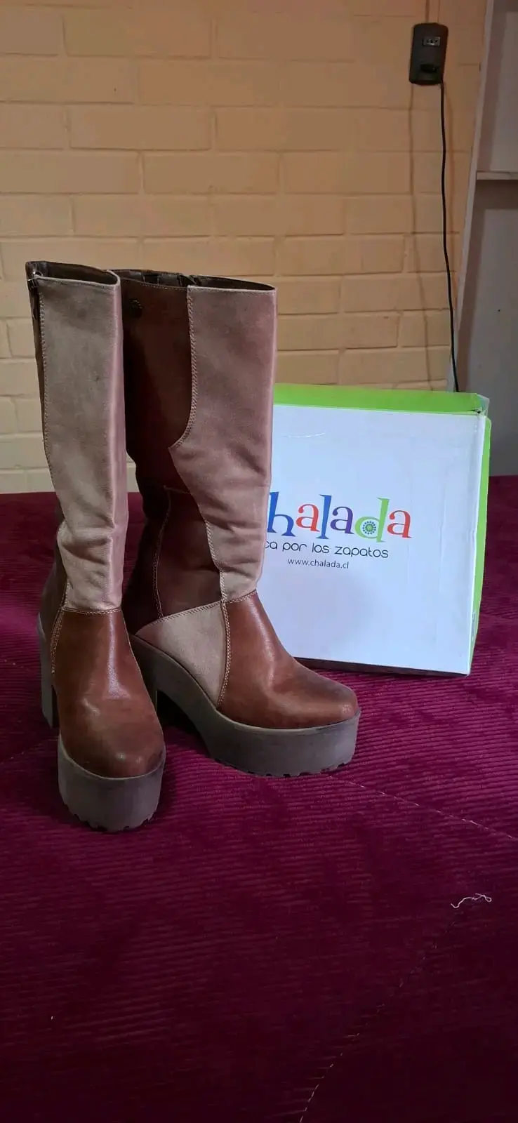 Botas de plataforma marrón Chaladá - 1
