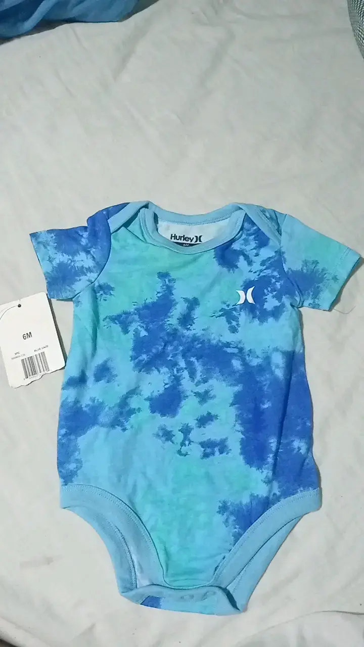 Body de bebé Hurley azul tie-dye