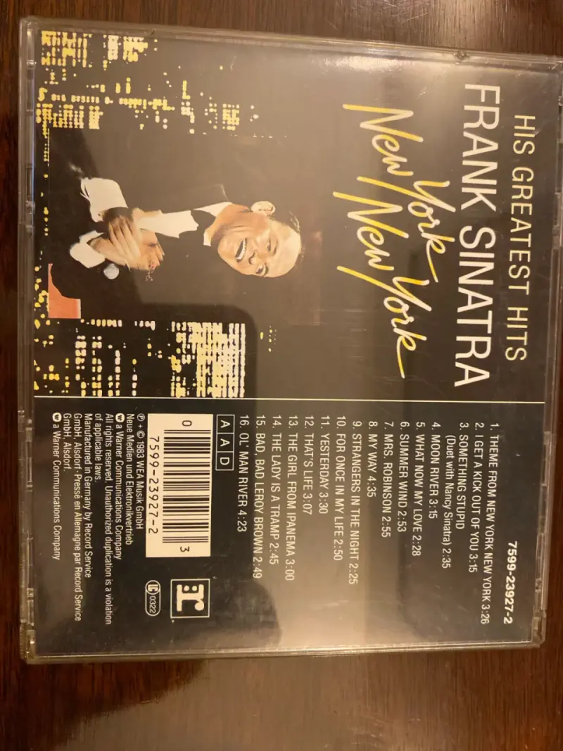 CD de música Frank Sinatra New York New York - 2