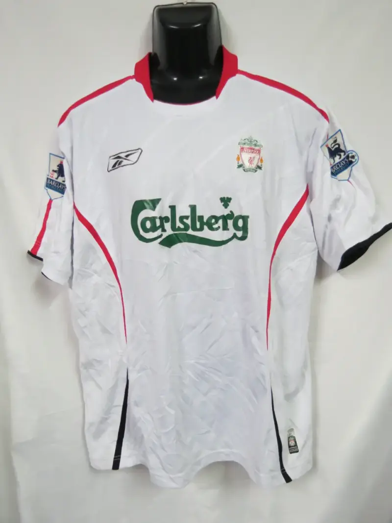 Camiseta Liverpool FC Reebok Carlsberg Blanca - 1