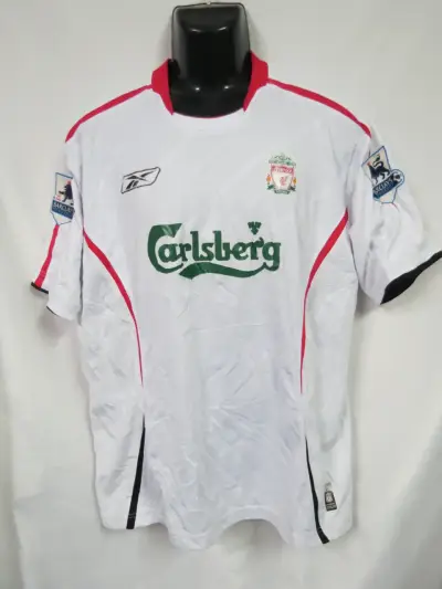 Camiseta Liverpool FC Reebok Carlsberg Blanca - miniatura 1