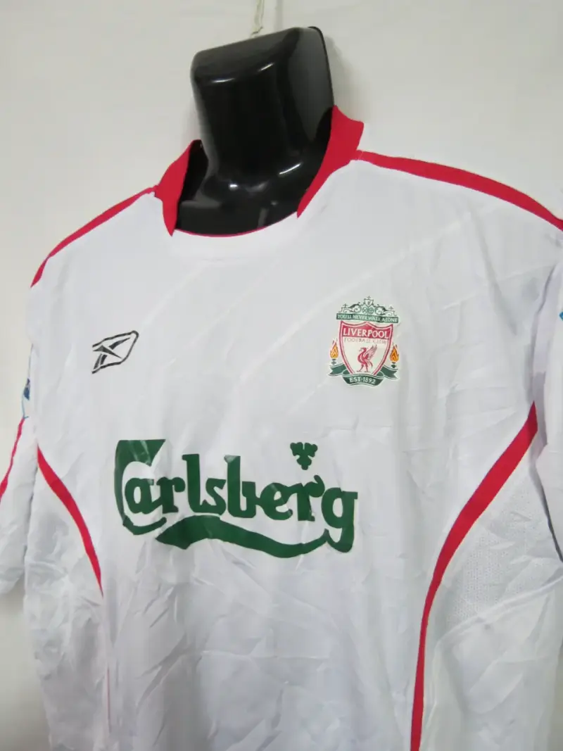 Camiseta Liverpool FC Reebok Carlsberg Blanca - 3