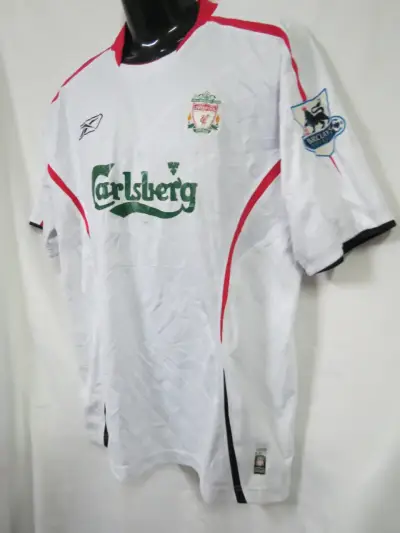 Camiseta Liverpool FC Reebok Carlsberg Blanca - miniatura 5