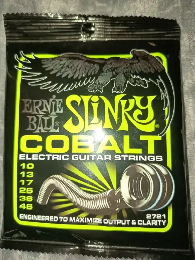 Cuerdas Ernie Ball Slinky Cobalt para guitarra eléctrica - miniatura 1