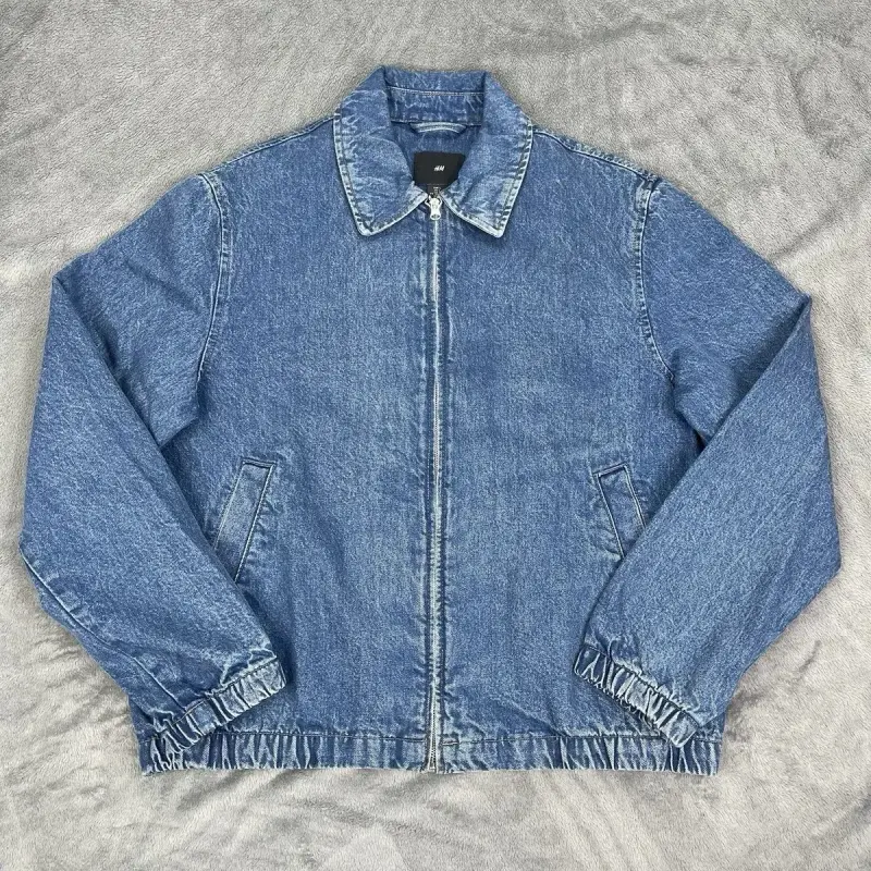 Chaqueta de mezclilla azul para hombre