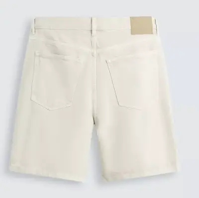Shorts de mezclilla beige para hombre - miniatura 2
