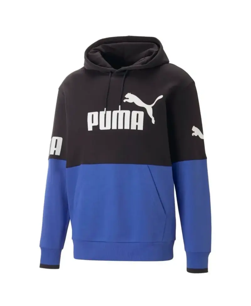 Polerón con capucha Puma negro y azul - 1