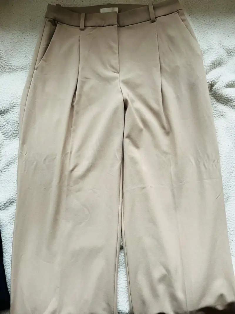 Pantalones beige de vestir para mujer - 2