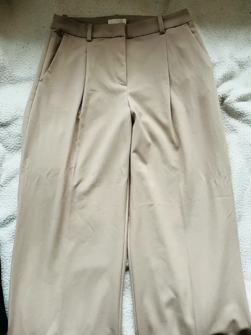Pantalones beige de vestir para mujer - 3