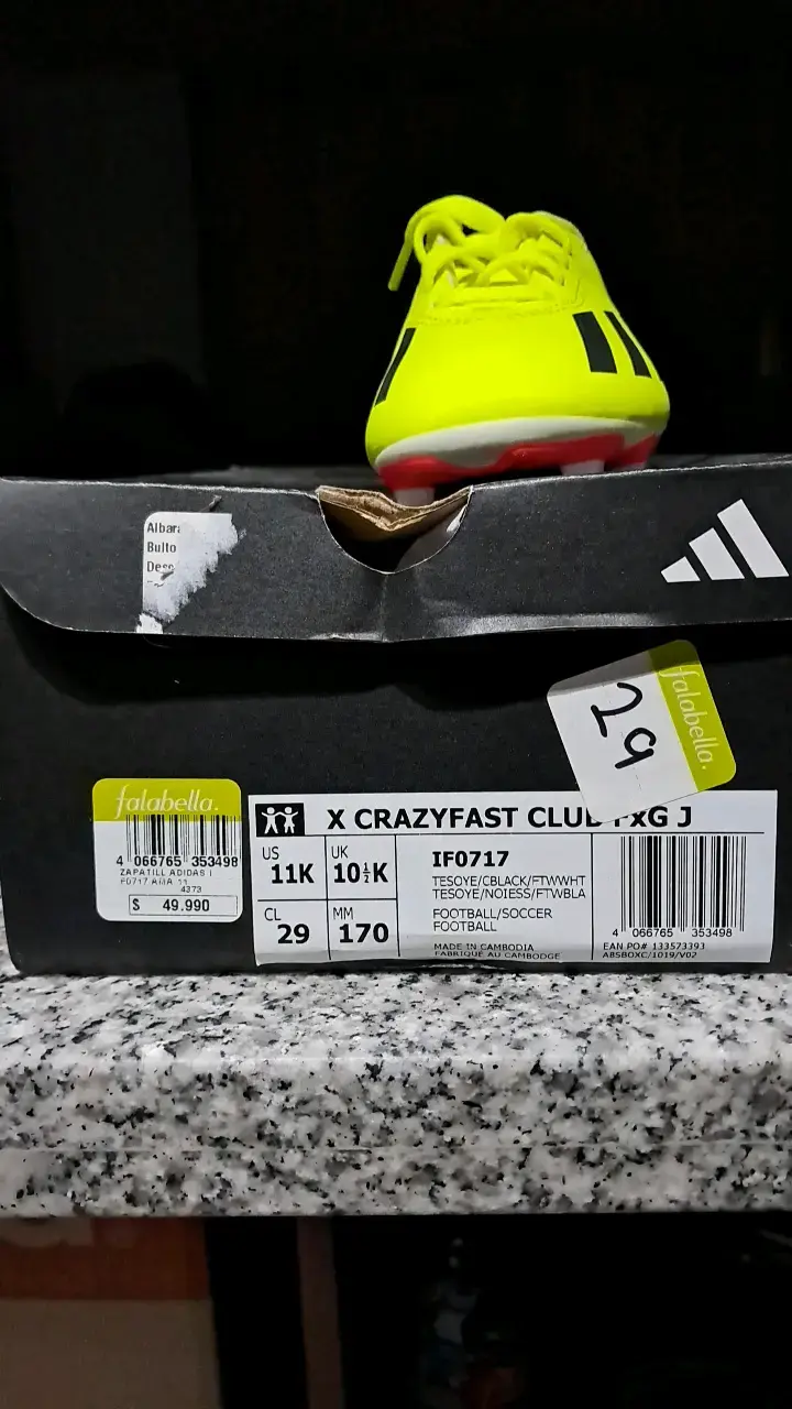 Botines de fútbol Adidas X Crazyfast Club amarillos - 2