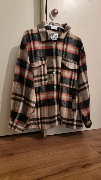 Chaqueta de cuadros oversize - miniatura 2