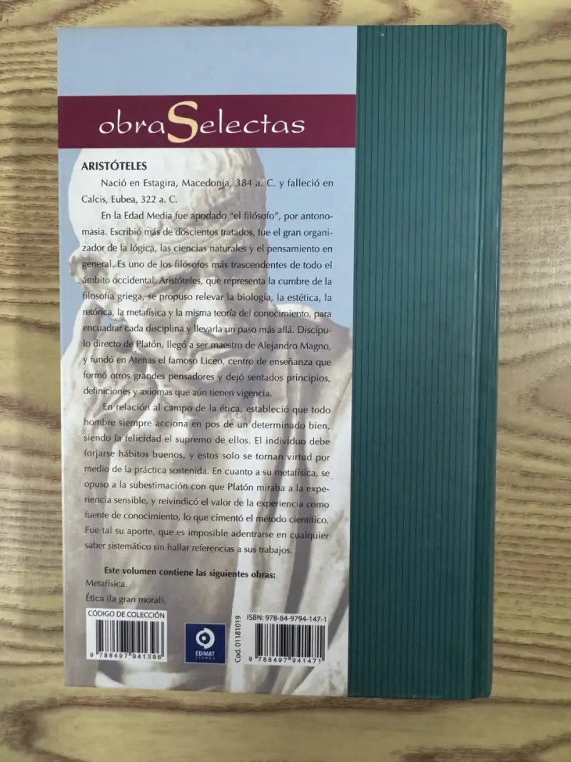 Libro Obras Selectas de Aristóteles - 2